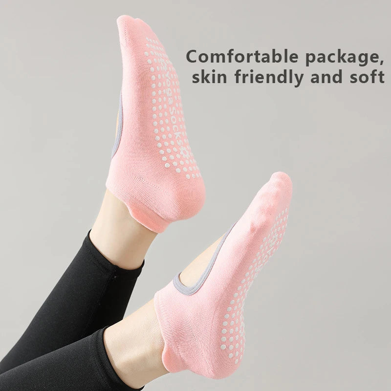 Meias de Yoga Antiderrapantes FlexiFlow